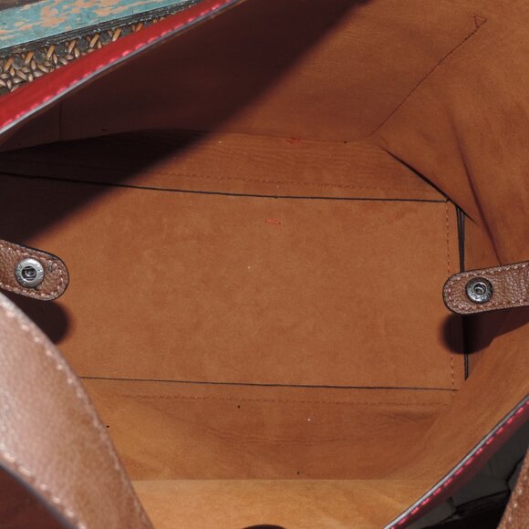 JOY SUSAN Red 2 in 1 Burgundy Red & Brown Vegan Hobo Bag plus Crossbody Purse - Picture 6 of 13